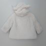 Cream faux fur jacket (9 to 12 mths) Image 2