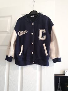 Zara boyfriend girl jacket letter "C"