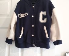 Zara boyfriend girl jacket letter "C"