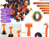 50/250pcs Tile Leveling System Kit Reusable Tile Spacer Wall Floor Clips Tool