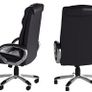 Adjustable High-Back Executive Office Chair, Faux Leather Large Seat Computer Desk Chair, Ergonomic Design Seat Height, Synchro Tilt Mechanism Image 3