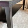 IKEA LACK Coffee table, black, 118x78 cm - with DENT, otherwise like-new Image 7