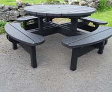 Garden furniture table benches chairs Eighter seater
