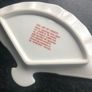 Chokin White Fan Shaped Dish Art of Chokin 24k Gold Edged Made in Japan Image 3
