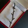 Pussy Willow Branch Brooch, Weaving Spring Nature Jewelry Brooch Shawl Pin Badge Flowers Jewellery and Accessories Image 4