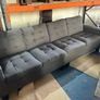 Grey 4 seater sofa couch Image 7