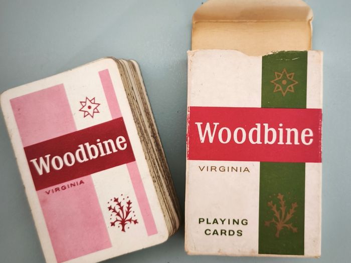 Vintage woodbines cigarette playing cards