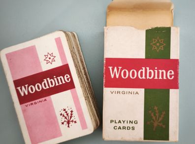 Vintage woodbines cigarette playing cards