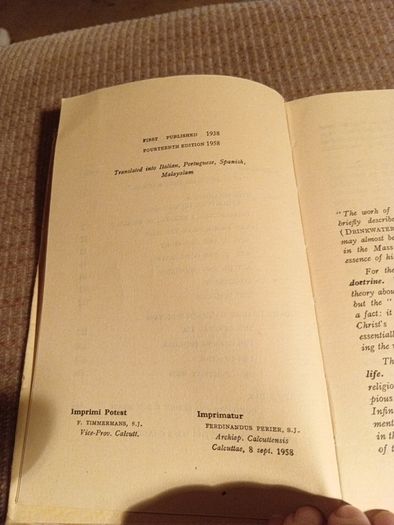 1958 My Mass. Joseph Putz. Religious. Vintage.