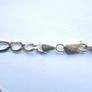 Vintage sold 9K Yellow Gold 375 Figaro Chain Bracelet length 9,2" - 6,5g Image 9