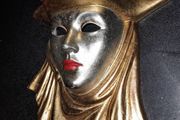 Large ceramic wall mask