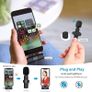 Lavalier 2 Microphone 2.4GHz 2 in 1 Portable Mini Clip-On Microphone Wireless Recording Live Stream Vlogs Microphone Compatible with Android Samsung type- C Dual and Apple Lightning 8 Pin Image 2