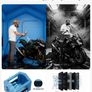 Inflatable Paint Booth, 3 x 2.5 x 2.5 m, Inflatable Spray Booth with 550W Powerful Blower and Air Filter System, Triangular Roof, for Painting Bicycle, Motorcycle, Automotive Sheet Metal Image 3