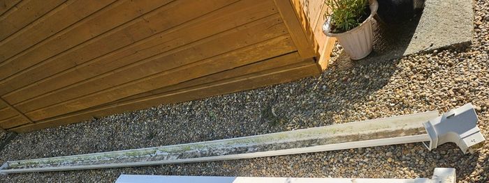 White gutter plastic 3.5M