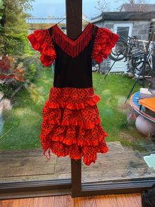 Flamenco Spanish kids dress, Halloween costume