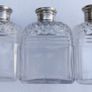 Victorian Sterling Silver Birmingham, Chester Hallmarked Antique Silver Lidded Cut Glass Dressing Table Set of Scent Bottles and Trinket Box Image 4