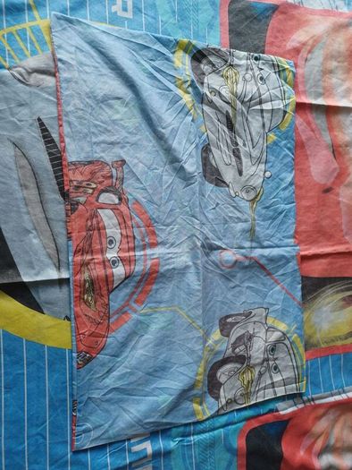 Bedlinen Lighty McQueen Car Kidd- single 140x200 +40x75