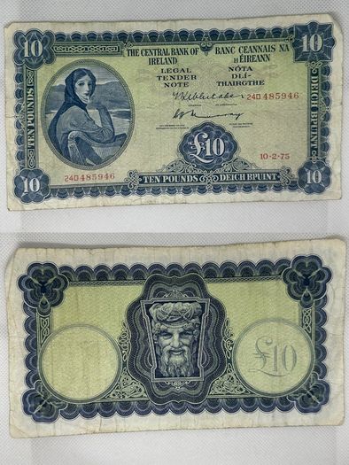 Irish Bank Note - Lady Lavery - 2 Available