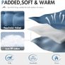 Portal Double Camping Chair Padded Folding Camping Sofa for Adults Large Quilted Love Seat Luxury Fodable Tub Chair Deluxe Moon Chair Collapsible Giant Festival Garden Lawn Picnic Load 272KG Image 2