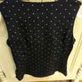 Navy Betty Barclay sleeveless top. Size 10 Image 2