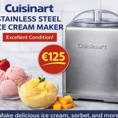 Cuisinart Ice Cream - Maker Stainless Steel (Excellent Condition)