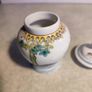 Miniature lid vase / urn - China - porcelain - beautifu  (Zhongguo Jingdezhen Zhi Makers Mark)l enamel Image 4