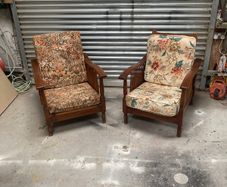 Pair of arts and crafts chairs