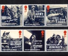 2022 Great Britain Unsung Heroes - Women of World War II Commemorative Stamps Mint Never Hinged (MNH)
