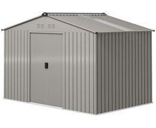 New. Outdoor weatherproof galvanised steel storage shed 9x6ft (Free Delivery)