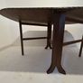 Vintage Mahogany Drop-Leaf Dining Table Image 8