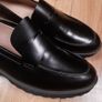 Cole Haan Black Polished Leather Classic Gwendolyn Penny Loafers 7UK/40EU/9.5US Image 3