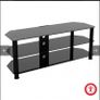 60inch Black Corner Glass TV Stand Image 2