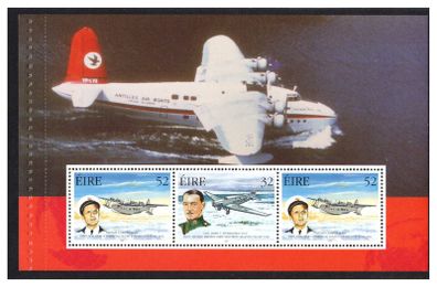 1998 Ireland Pioneers of Irish Aviation Commemorative Stamps Booklet Pane  Mint Never Hinged (MNH). Hibernian HP103