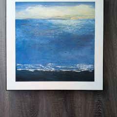 Pair of Sunset Over Water Art Prints