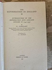 The Reformation In England 11 Edward V1 1547-1553. 1941 First Edition Hardback In Good Condition.  See Photos For Same.