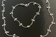 Silver Necklace &amp; Bracelet