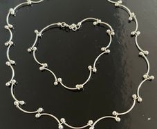 Silver Necklace & Bracelet
