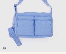 Baggu Blue Cargo Messenger Bag