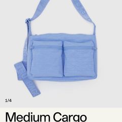 Baggu Blue Cargo Messenger Bag