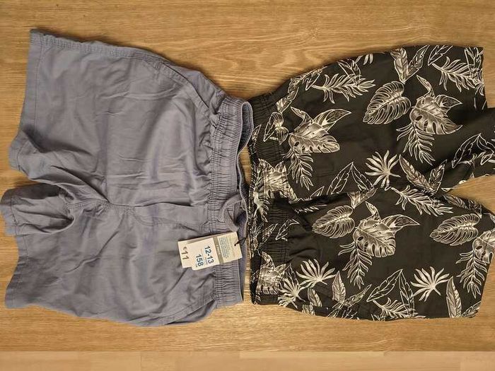 Cotton shorts, 2 packs ((black and blue) Size 12-13