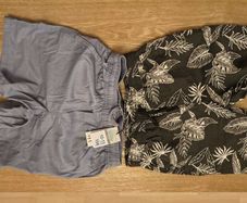 Cotton shorts, 2 packs ((black and blue) Size 12-13