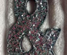 Sparkly Sequin Ampersand (&) Hanging Wall Decor Sign