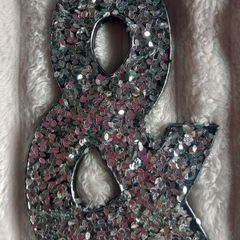 Sparkly Sequin Ampersand (&) Hanging Wall Decor Sign
