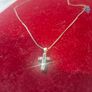 Beautiful Vintage Sterling Silver & Marcasite Cross Pendant Image 3