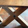 Dining table and matching bench Image 5