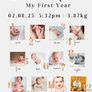 Baby's first year photo board birthday board A3, A2, A1, A0 Image 2