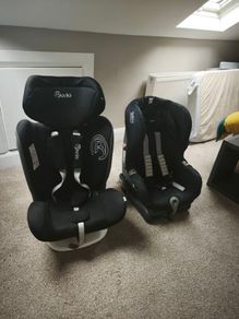 2 iso fix child car seats good condition