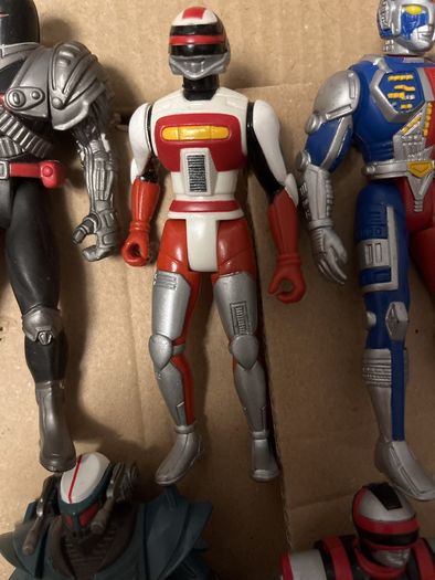 Vintage VR Troopers Figure Lot 1994 Kenner Saban - Ryan Steele, JB, Kaitlin, Tankotron, Dark Heart, Skug