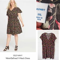 Old navy plus size dress floral ditsy summer chic vintage