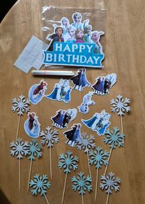 22 Frozen cake or cup cakes decorations
